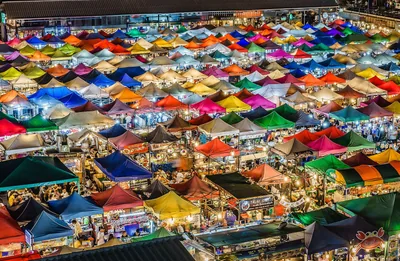 Train Night Market Ratchada, Bangkok